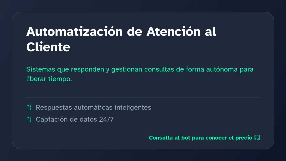 Automatización de Atención al Cliente: La Revolución Digital